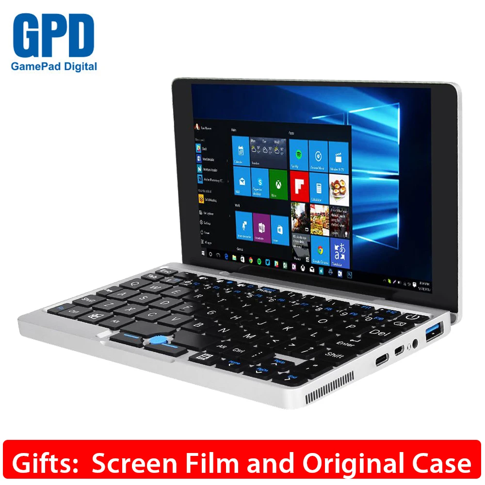 

Original GPD Pocket 7 Inch UMPC Windows 10 System Intel X7 Z8750 Handheld Game Console 8GB/128GB Silvery