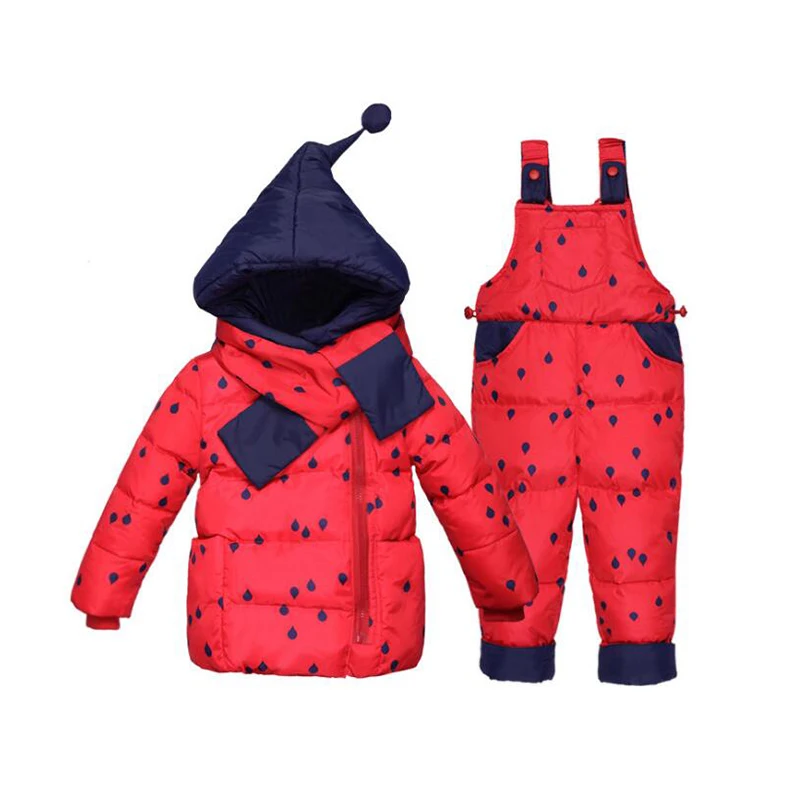 BibiCola winter baby girls clothing sets children down jackets kids snowsuit warm baby ski suit fashion dot outerwear coat+pants BibiCola winter baby girls clothing sets children down jackets kids snowsuit warm baby ski suit fashion dot outerwear coat+pants