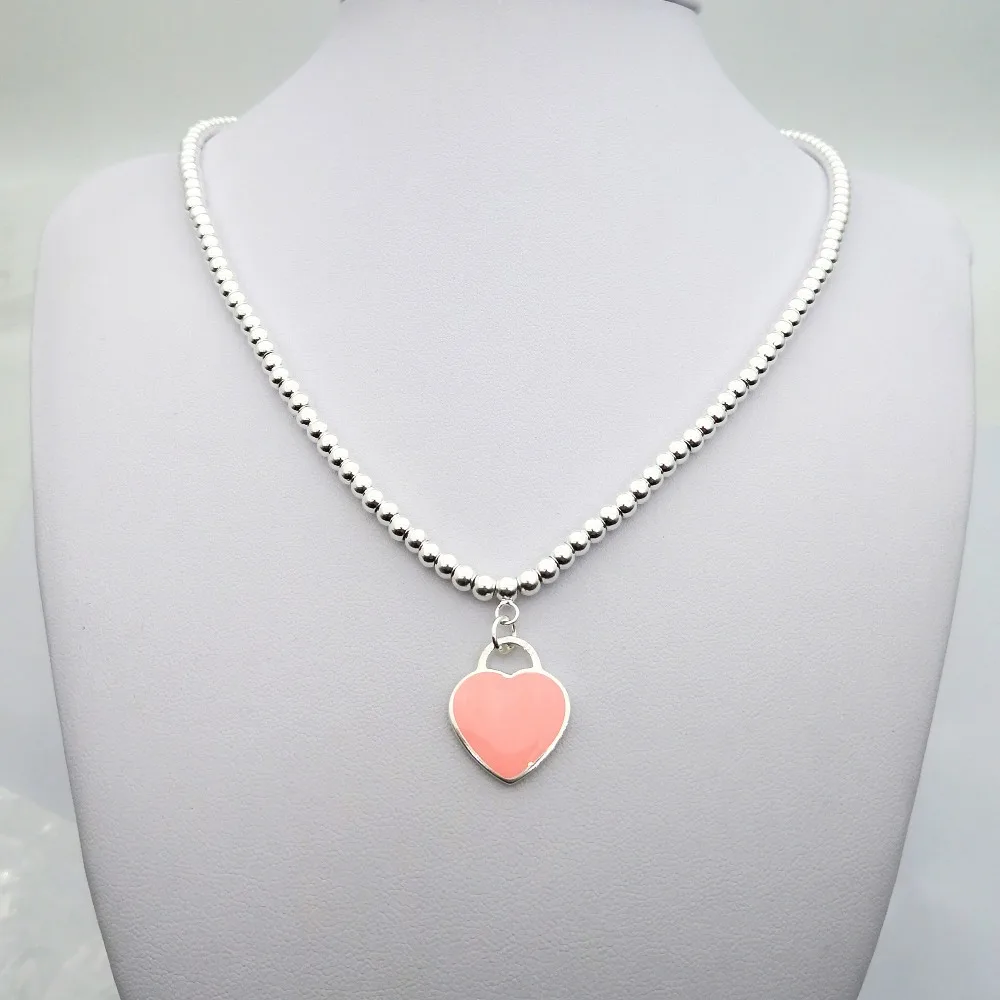 

TIFF1:1 sterling silver 925 European and American classic popular hair color heart-shaped ladies fashion necklace holiday gift