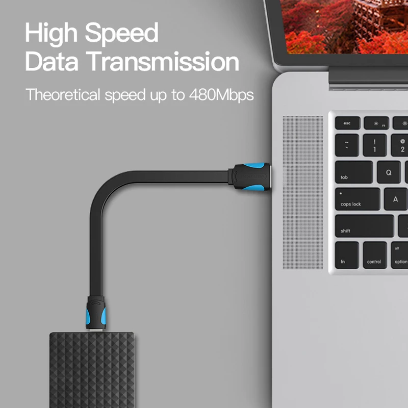 Vention البسيطة كابل يو اس بي 1 m 2 m البسيطة USB إلى كابل يو اس بي للهواتف الخلوية MP3 MP4 أقراص GPS كاميرا رقمية HDD USB كابل صغير الساخن