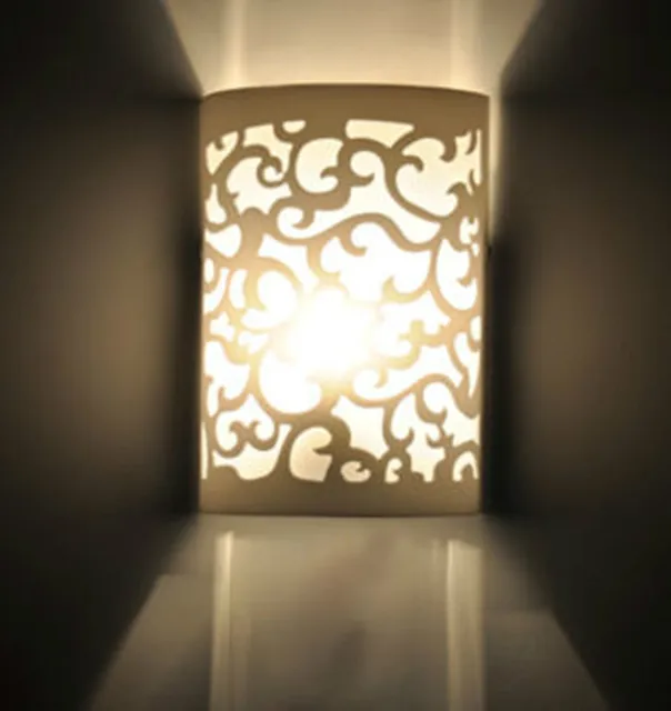 Modern Up Dow Arc Hollow Out White Wall Light Sconce Lighting Lamp Modern Up Dow Arc Hollow Out White Wall Light Sconce Lighting Lamp Indoor Fashion Bedroom