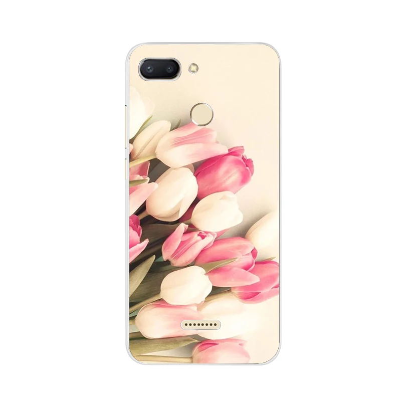 Силиконовый чехол для Xiaomi Redmi 6 с полной защитой мягкая задняя крышка из ТПУ Redmi6