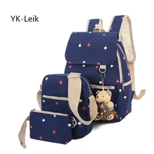 Mochilas Yk вебе leik бренд рюкзак Для женщин печати Рюкзаки подросток