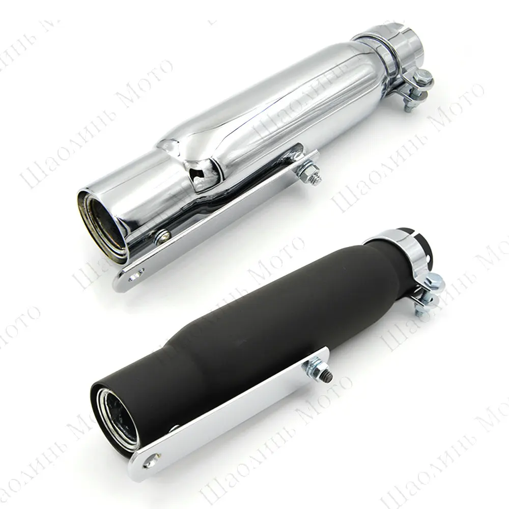 

Vintage Classic Cafe Racer Hot Dog Motorcycle Muffler Exhaust Pipe for Harley 883 YAMAHA SR400 HONDA KAWASAKI Free Shipping 580