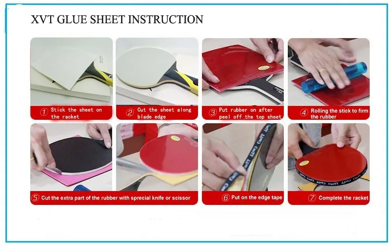 XVT Table Tennis Glue Sheet 10pcs
