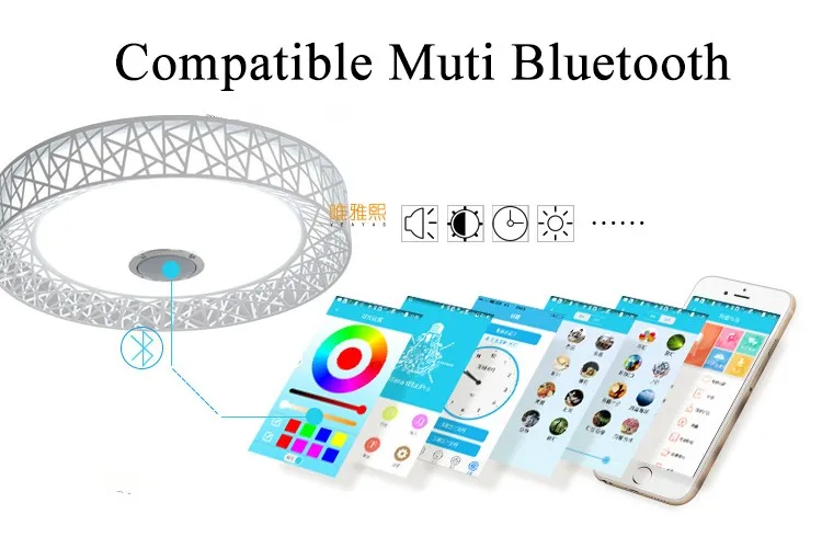 bluetooth music led ceiling lights YH-616 (7)_A