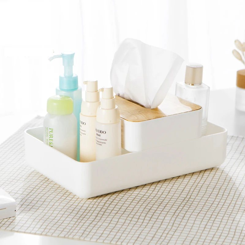 

HS040 Fashion Simple multi-functional cosmetic box double paper towel box tissue box 26*17*10.3cm