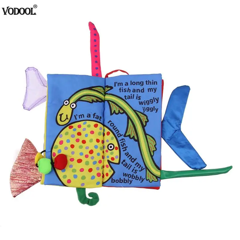 Soft Cloth Book for Baby Cartoon Ocean Animals Knowledge Cloth Books Childrens Room Decor Baby Infant Early Development Books Soft Cloth Book for Baby Cartoon Ocean Animals Knowledge Cloth Books Childrens Room Decor Baby Infant Early Development Books