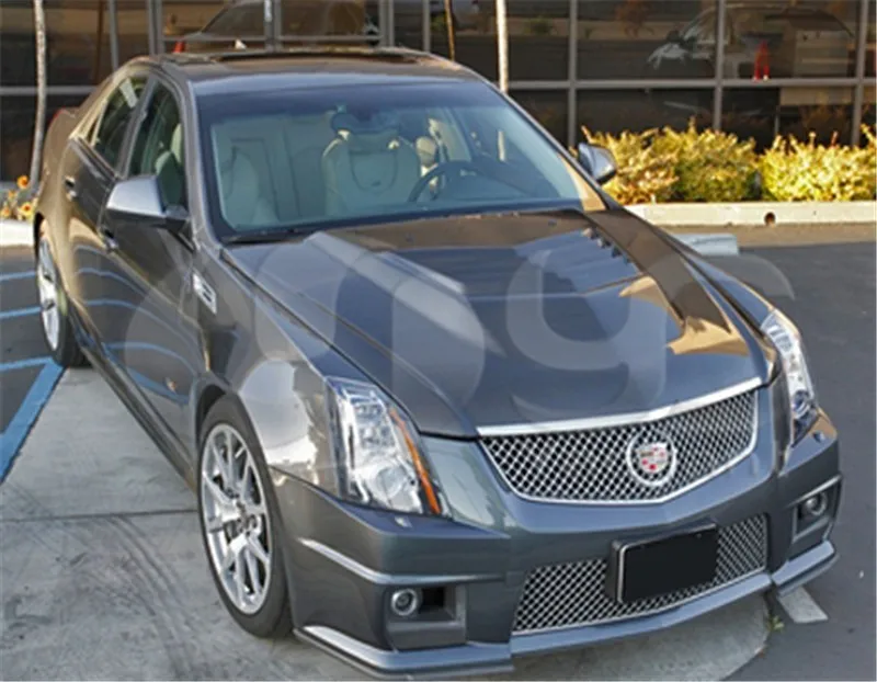 Углеродное волокно крышка с отверстием капот подходит для 2009- Cadillac CTS-V D3 Автоспорт Стиль крышка с отверстием капота