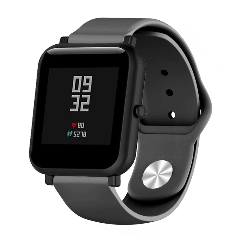  20MM Watch Strap For Xiaomi Huami Amazfit Youth Bip Lite Smart Watch Band Silicone Replaceable For  - 4000003109147