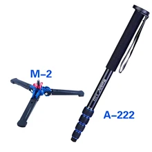 Manbily 65 “Алюминий волокна DSLR UniPod монопод manbily трость Flip lock w Камера штатив Стенд для Canon Nikon sony GoPro