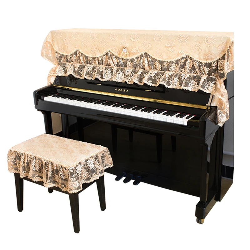 Высококачественное кружевное платье Европейский стиль кружева ткань вертикально салфетка на фортепьяно покрытие стула 1 заказ = 1 комплект Вес = 0,9 кг