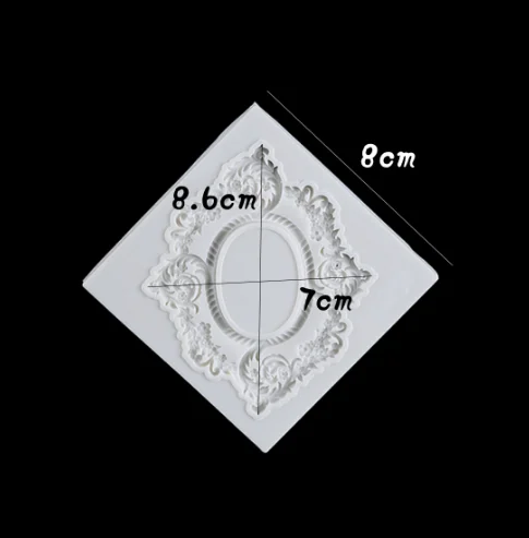 Силиконовая форма 1 шт. форма для выпечки украшения торта инструменты Ретро рамка форма для шоколадного мыла трафареты торта кухонные инструменты
