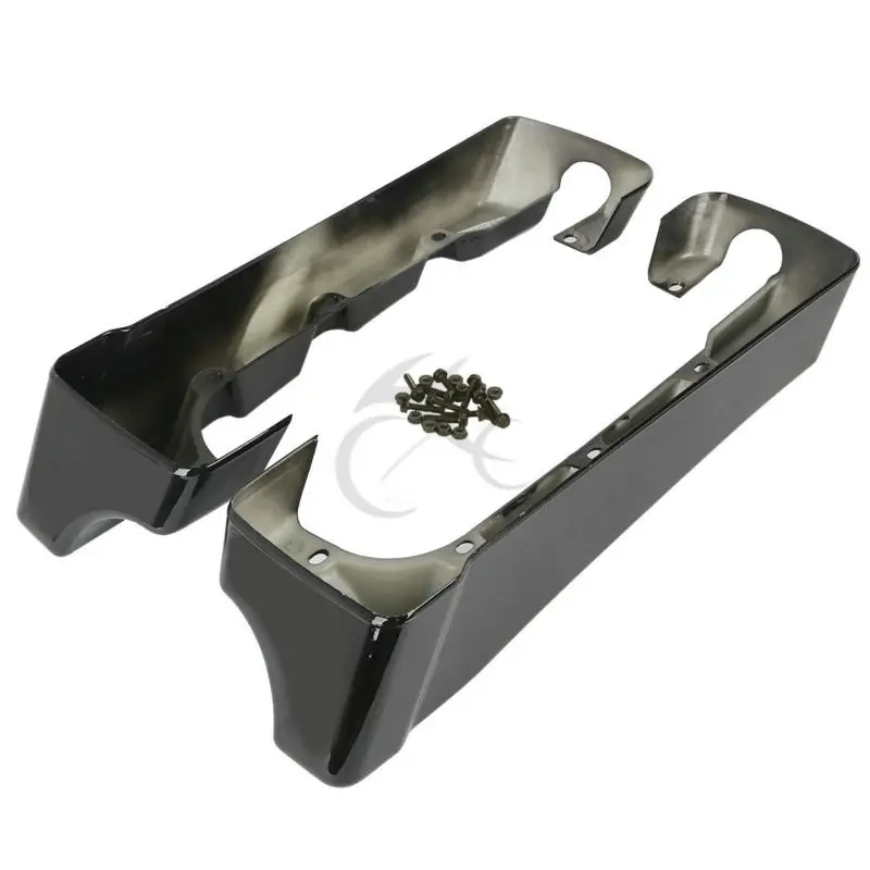 

ABS 4" Hard Stretched Saddle Bag Extensions For Harley Touring FL FLH FLHR Street Electra Glide Road King Ultra