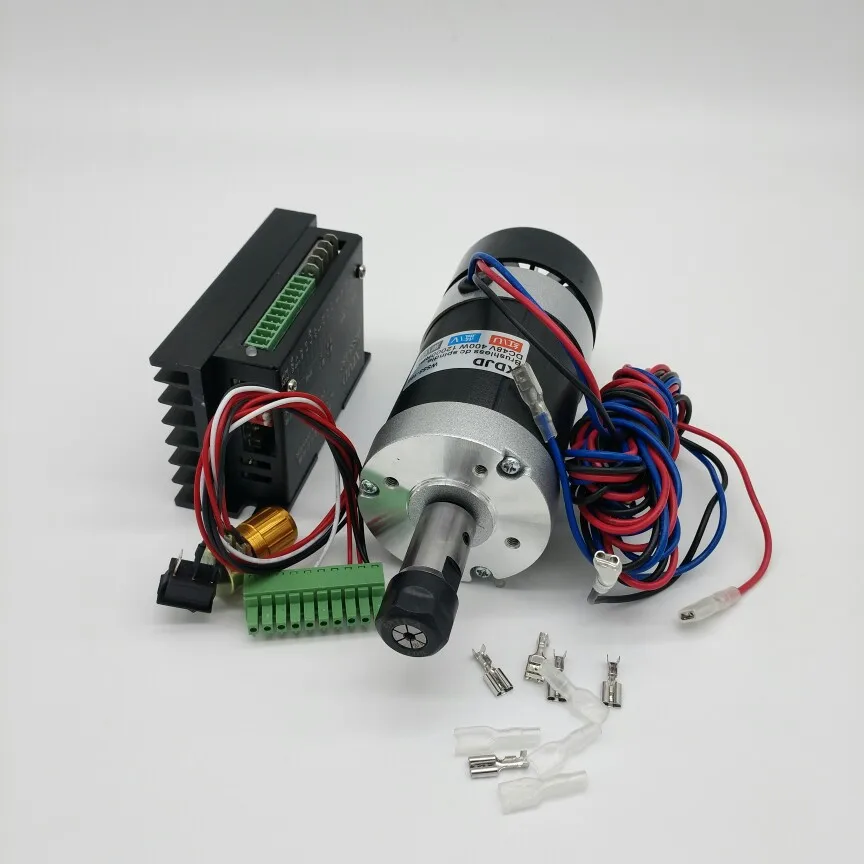 DIY гравировальный станок WS55-180 бесщеточный шпиндель 400 Вт с ER11 + mach3 скоростной