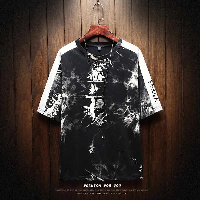 

Summer New T Shirt Men Fashion Printing Casual O-neck Short-sleeved Tshirt Man Streetwear Hip-hop Loose Cotton T-shirt M-5XL