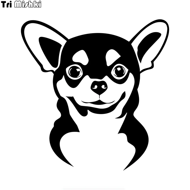 Tri Mishki LBH119 15*15.3cm DOG Chihuahua car sticker Vinyl Decals Motorcycle Accessories reflective | Автомобили и мотоциклы