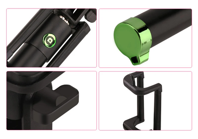 ManiFun Battery Free Selfie Stick Wired Extendable Monopod Cable Control Self-portrait for Android iPhone Samsung Xiaomi (7)