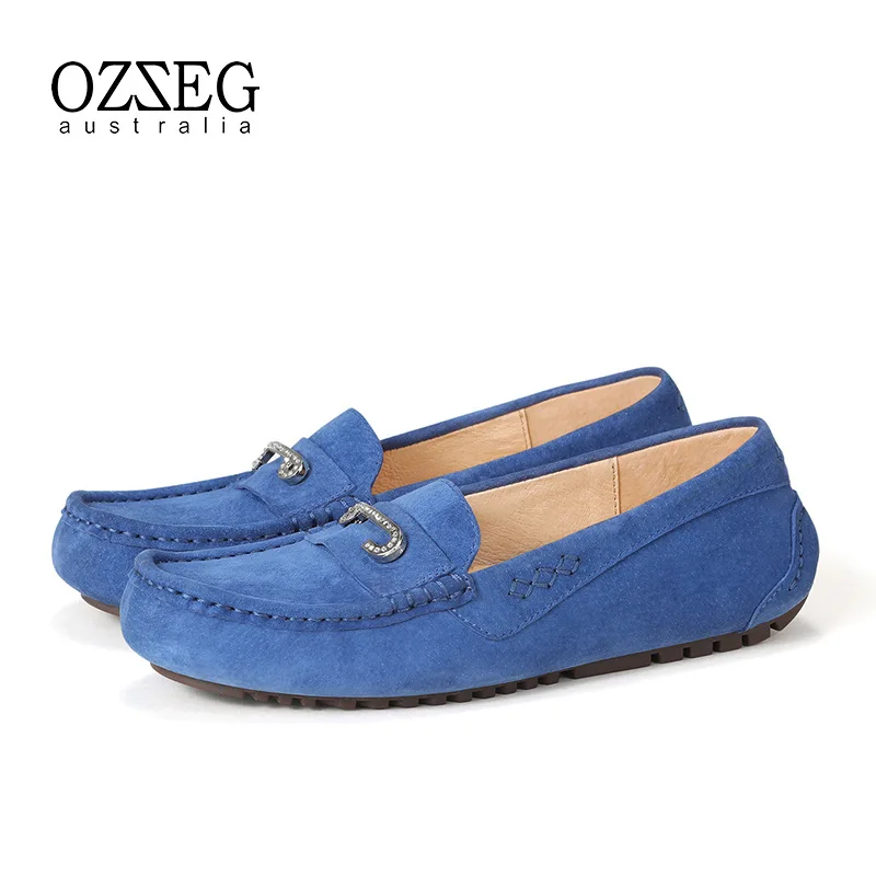 

Brand Women Shoes Genuine Leather Flats Soft Casual Moccasins Driving Footwear Slip On Loafers Femal Shoes High Quality