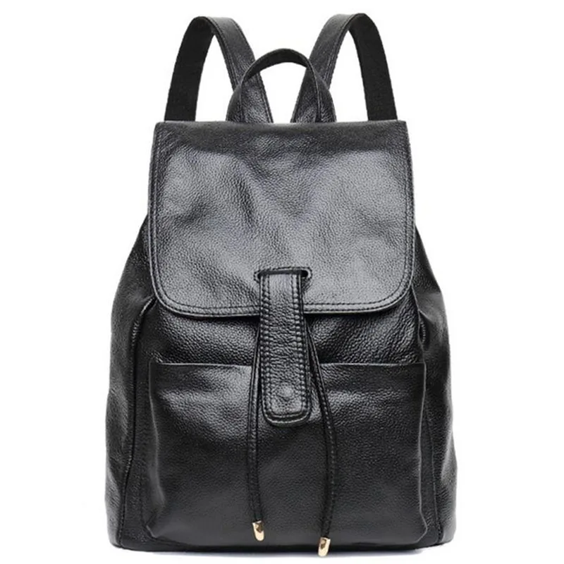 

New Fashion Genuine Leather Bag Women's Backpack Brand Luxurious Cow Leather Lady Bakcpacks Shoulder Bags Schoolbag Backpack