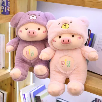 Kawaii Cross-Dressing Piggy Plush Toy 2