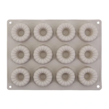 

12 Hole Silicone Cake Mold 3D Handmade Cake Jelly Cookies Mini Muffin Soap Maker Wave Pattern DIY Cakes Decorating Baking Tools