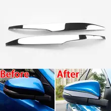 2 pz In Acciaio Inox Retrovisore Laterale Specchio Della Copertura Esterna Trim Per Toyota RAV4 2014 2015 2016 2017 Accessori Auto Car Styling