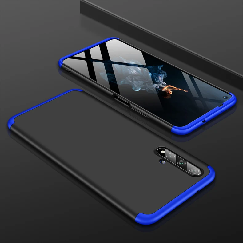 KEYSION Ốp Điện Thoại Cho Huawei Honor 20 Pro 20i 10i 8X Max Mờ Cứng PC 3 trong 1 Chống Sốc Lưng bao da Dành Cho Huawei Nova 5 Pro 5I waterproof case for huawei