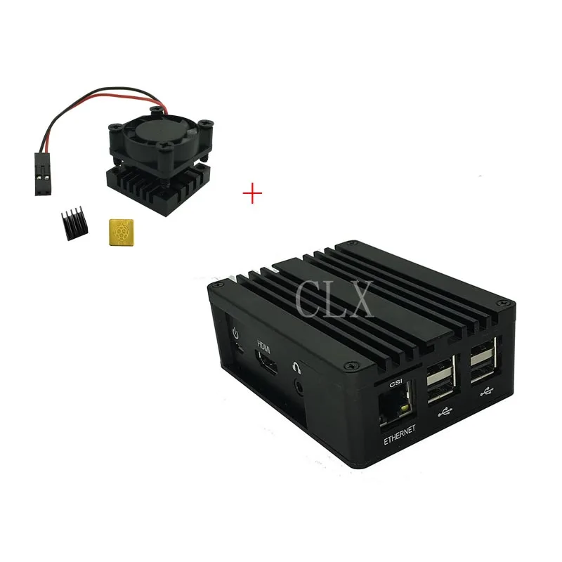Чехол Tinker board/Tinker board S алюминиевый чехол с вентилятором для ASUS SBC|Аксессуары