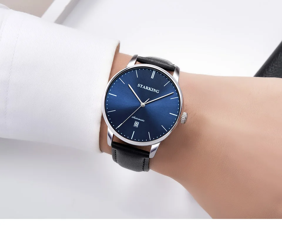 casual negócios retro relógio de pulso data automática masculino 3atm