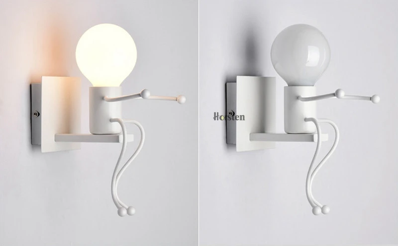 Creative Modern Interior Iron LED Wall Lamps Children Room Wall Sconces Bedroom Bedside Wall Light For Baby Kids Room Luminaire (11)