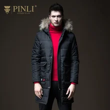Зимние куртки, мужские куртки, настоящие одноцветные, Casacos Pinli Pin Li, новые осенние мужские костюмы, платье, чистый цвет, длинная шапка, пальто B183505429