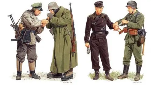 германская пехота пмв. рональд вольстад вермахт. Ron volstad art немцы. три полка немецкой пехоты прикрываясь тринадцатью. униформа роа власова.