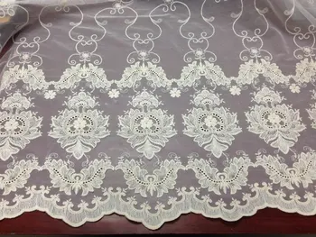 

Ivory Vintage Style Lace Fabric Embroidery Floral Wedding Fabric Bridal Dress Lace Fabric By The Yard