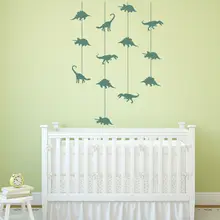 Dinosaur Cot Mobile Wall Stickers Jurassic Dino Wall Decal Baby Nursery Decor New Arrivals Wallpaper High Quality Mural SA323