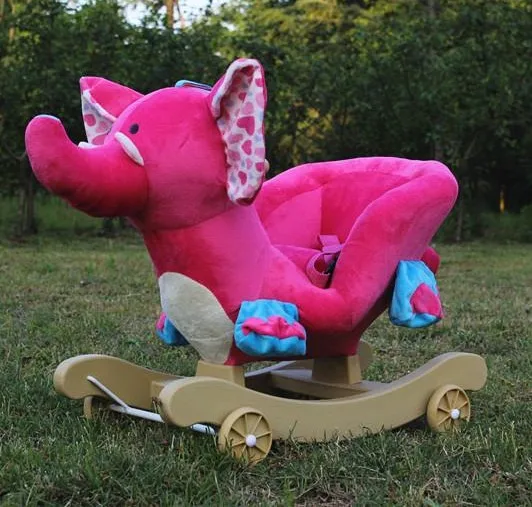 Children Ride on Animal Toys Baby Plush Elephant Gift Music Kids