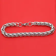 Браслет из нержавеющей стали 316L, 3 мм, 4 мм, 5 мм, 6 мм, 7 мм, браслет с фонариками, ожерелье, браслет для женщин, мужчин, девочек и мальчиков