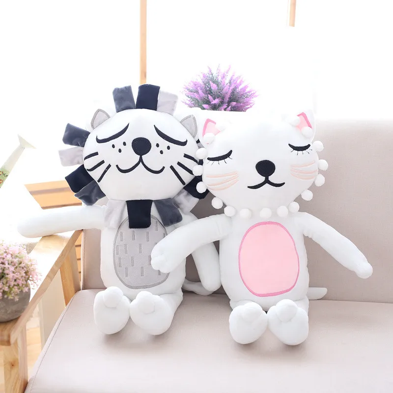 

1pc 40cm Kawaii Lion &Cat Plush Toys Stuffed Soft Animals Fluffy Cat Dolls Cartoon Kids Baby Toys Children Gifts Christmas Gifts