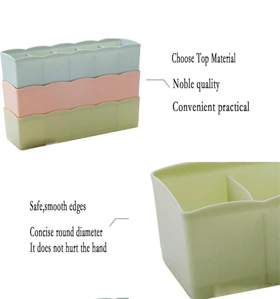 Fashion Plastic Drawer Closet Storage Box Underwear Socks Tie Cosmetic Organizer Jewelry Cosmetic Socks Multifunctional Finishing Box (6)