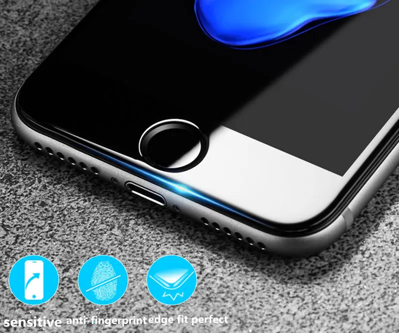 Gigseist 9 H Verre Trempe 4D Криволинейной Поверхности Экрана Защитное Стекло для iphone 6 6s plus 7