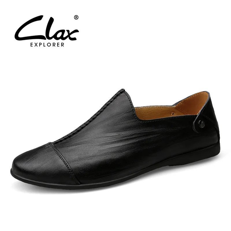 

Clax Men's Leisure Shoes 2017 Spring Autumn Men Shoe Leather Loafers Casual Flats Footwear Elegant Soft Comfortable