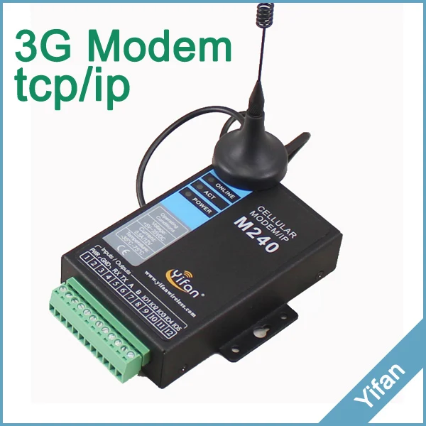 M240-H TCP/IP Modbus промышленный 3g сотовая связь модем с RS232/RS485 IO порты для SCADA