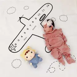 Для новорожденных одеяло-Ростомер подставки для фотографий задний план ткань самолет печатных младенческой одеяло для съемки
