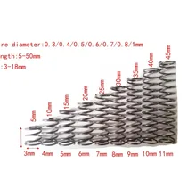 Пружина сжатия нержавеющей стали 50 шт некоррозионная поверхность натяжения пассивная