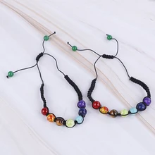 Регулируемый браслет для йоги для Wo мужчин чакра браслет для мужчин Исцеление баланс бусины рейки Будда молитва натуральный камень