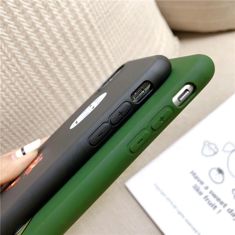 GYKZ японский мультяшный милый чехол Тоторо для телефона iPhone XS MAX XR 7 6 6s Plus