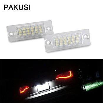 

PAKUSI Car LED License Plate Light White SMD3528 LED Lamp 12V For VW Passat Touran Caddy Golf Plus Volkswagen Skoda Superb Jetta