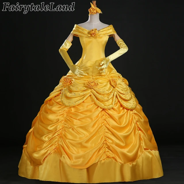 Belle Belle cosplay Schönheit Biest und prinzessin Kleid Erwachsene 67fvYgyb