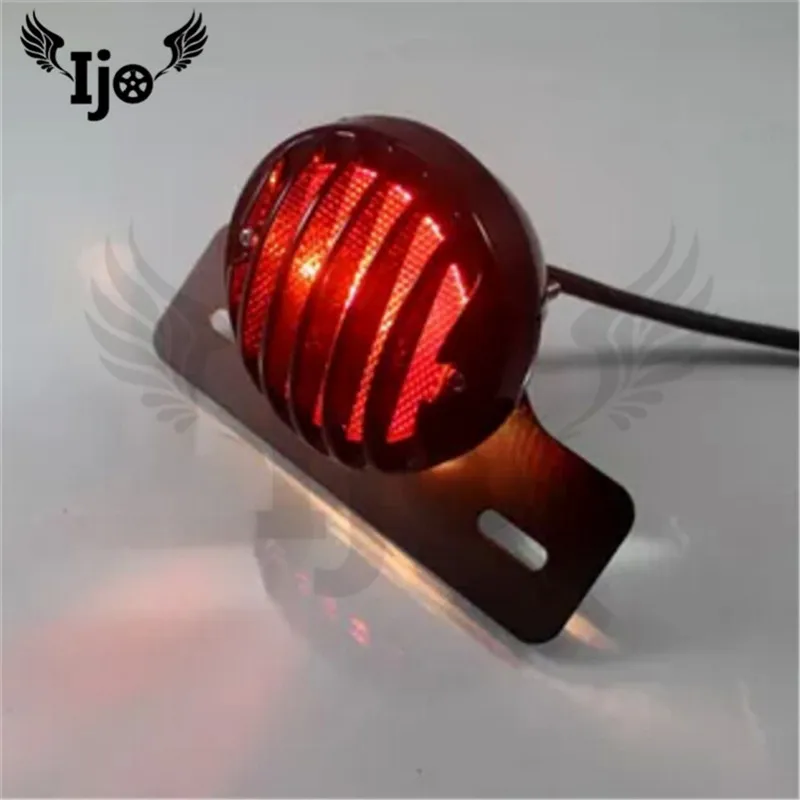 

Motorcycle accessories classic electric car bar license plate indicator taillight for Taizi motorcycle refitted brake taillight