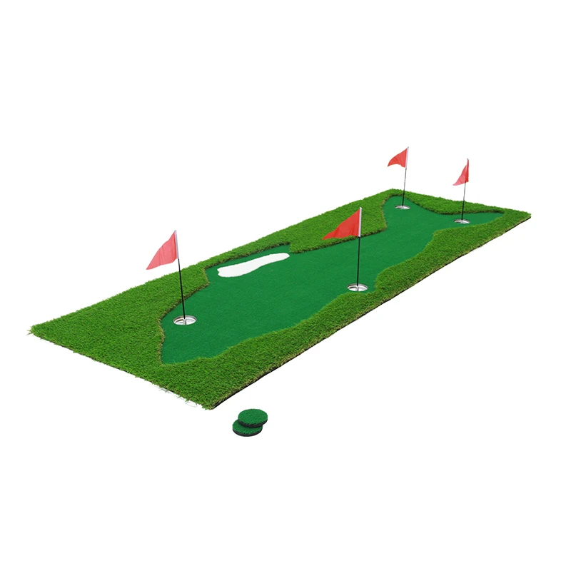 100*300 см Fungreen Mini Golf Putting Green Portable Olotin Shark Design Turf|Обучение гольфу| |